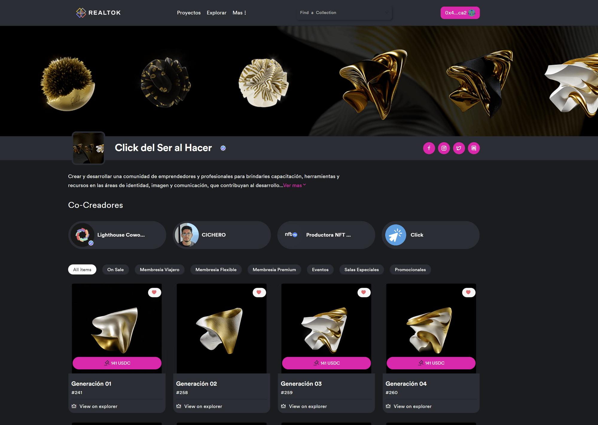 Marketplace Interface